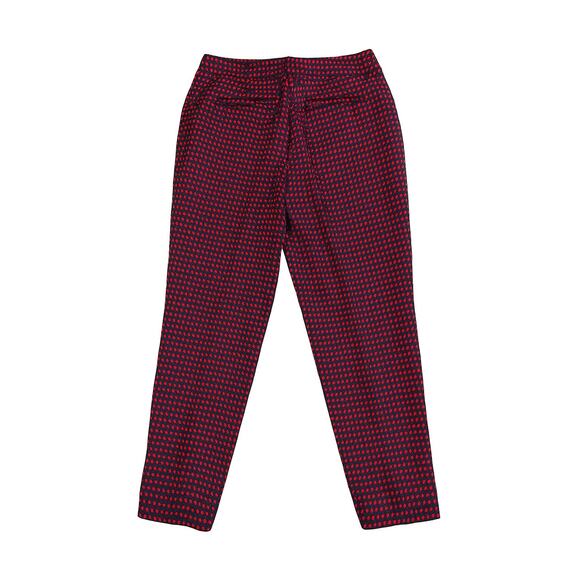 Kate Spade New York Slim Ankle Pants – Red/Black Diamond Pattern – Size 28 - Picture 2 of 4